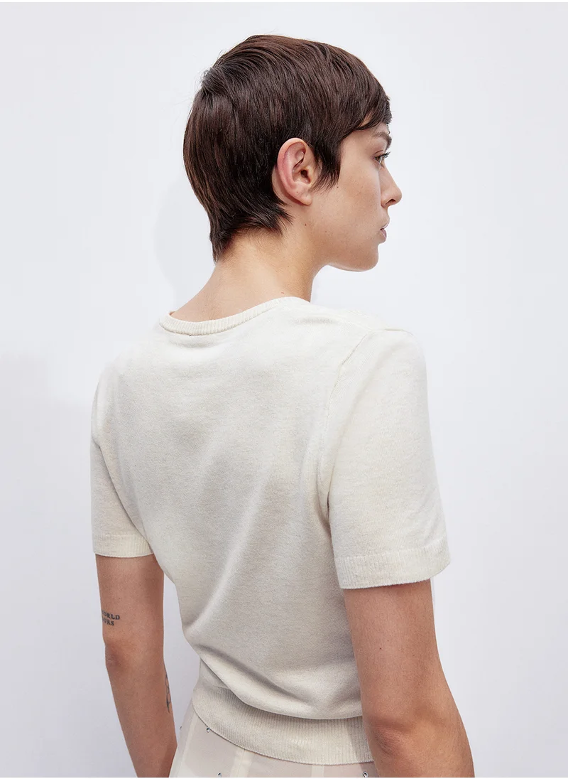 اتش اند ام Fine-Knit T-Shirt