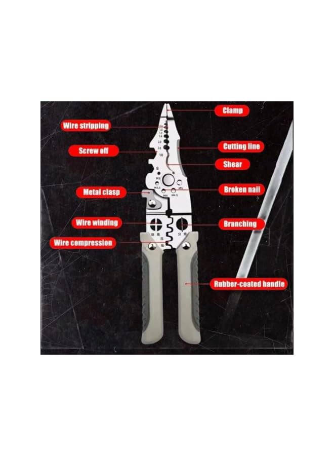 promass Wire Stripper Tool - Multi-Functional Vise Stripper, Cutter, Crimper, And Twister - Perfect for Women And Men - Image 4