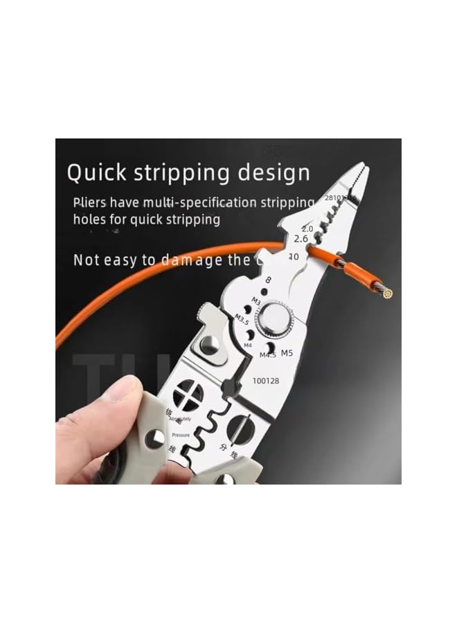 promass Wire Stripper Tool - Multi-Functional Vise Stripper, Cutter, Crimper, And Twister - Perfect for Women And Men - Image 3