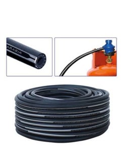Air and gas hoses made of PVC granules and reinforced with high-density and durable threads. They are used for transporting air, gas, and construction and industrial purposes. Size: 8 mm, length: 40 m
