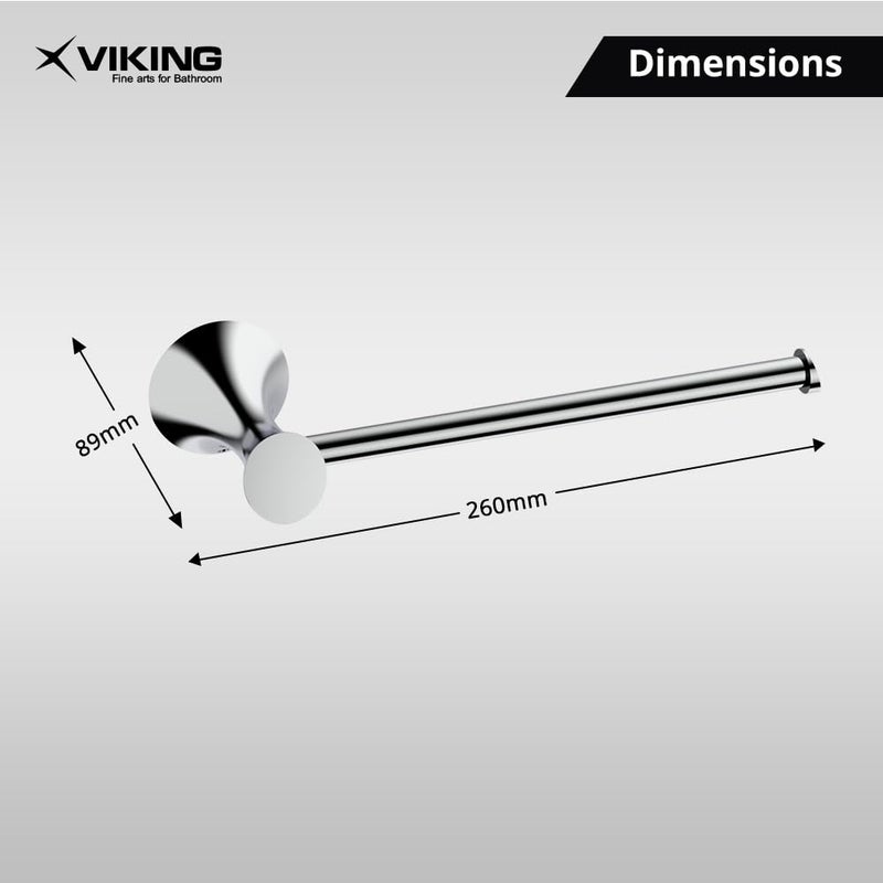 Viking Towel Ring Flat Pawn with Polished CP Towel Napkin Hanger for Bathroom Kitchen with Polished CP Corrosion Resistant Towel Ring for Durability - Image 2