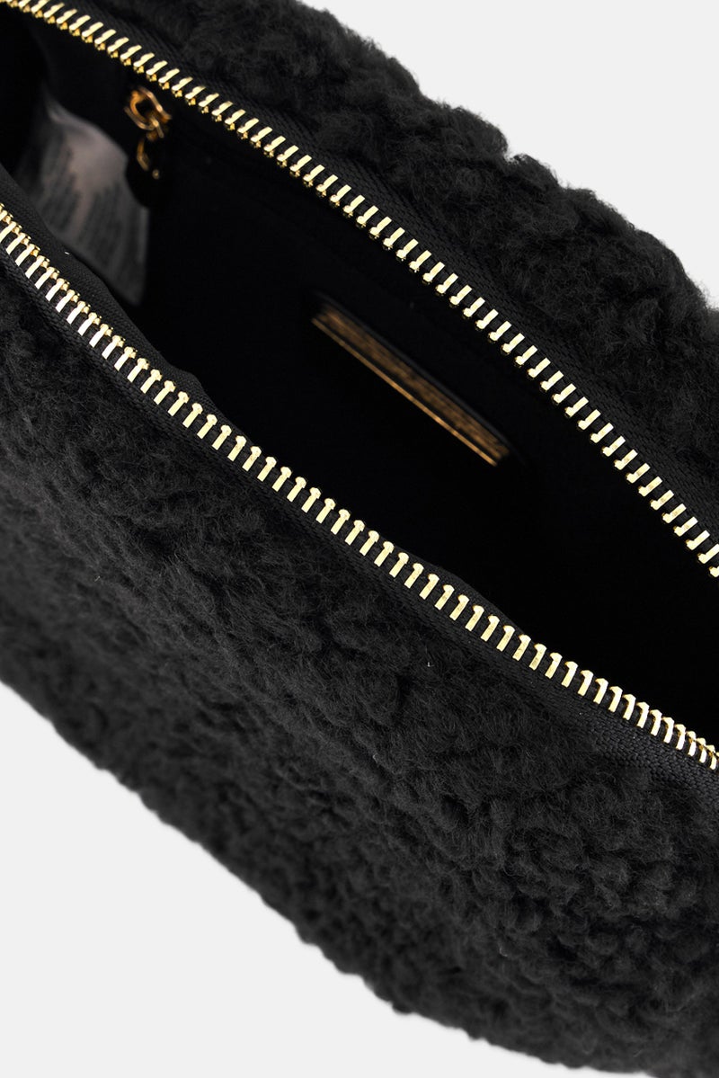 Urban Expressions Women Textured Fanny Bag 19 L x 13 H x 5 W cm, Black - Image 3