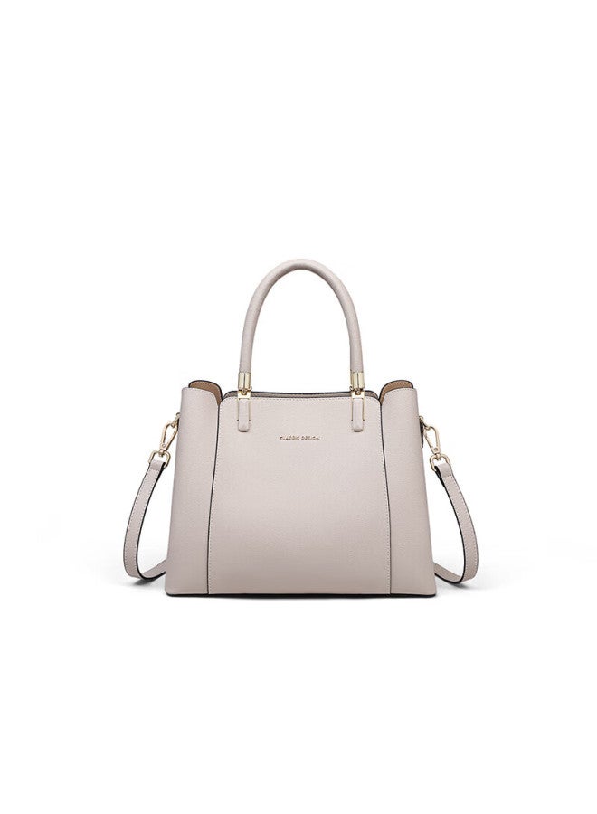 Viney Leather Handbag, Women's Bag, Tote Bag For Mothers, Middle-aged High-end Crossbody Bag, Birthday Gift, Luxurious Present For Girlfriend Or Wife - Image 2