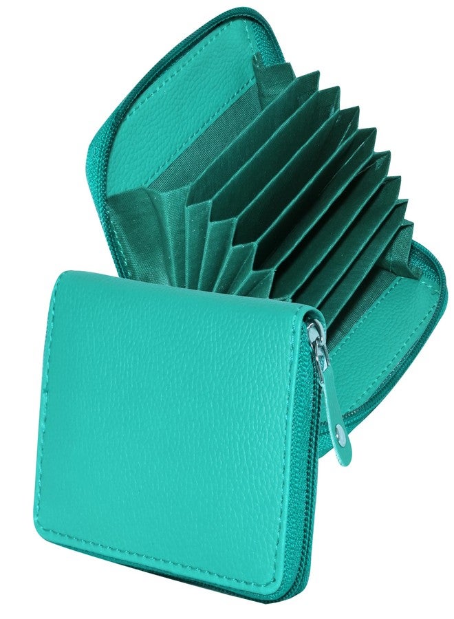 GREEN DRAGONFLY PU Leaher Clutches/Women's Wallets/Card Holder for Women,Credit Card Holder Wallet for Women & Girl's(NMB/202306762-Teal) - Image 1
