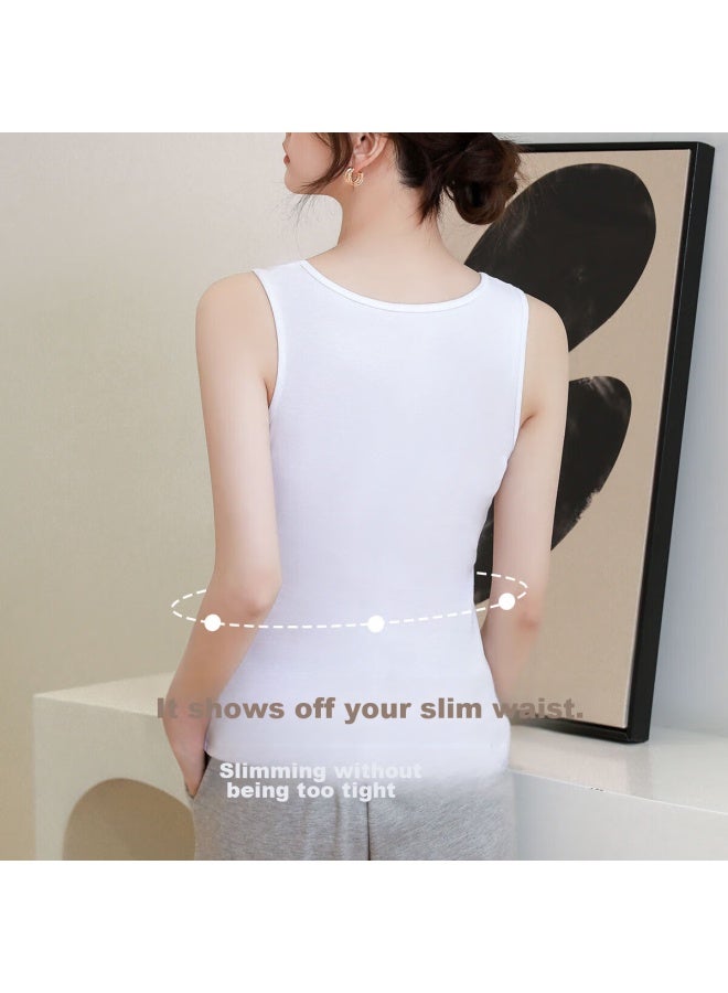 Your Sun Yiershuang Women's Camisole Tank Top, Summer Sleeveless Undershirt, Loose-fitting Inner Layer, Two-piece Set - Image 3