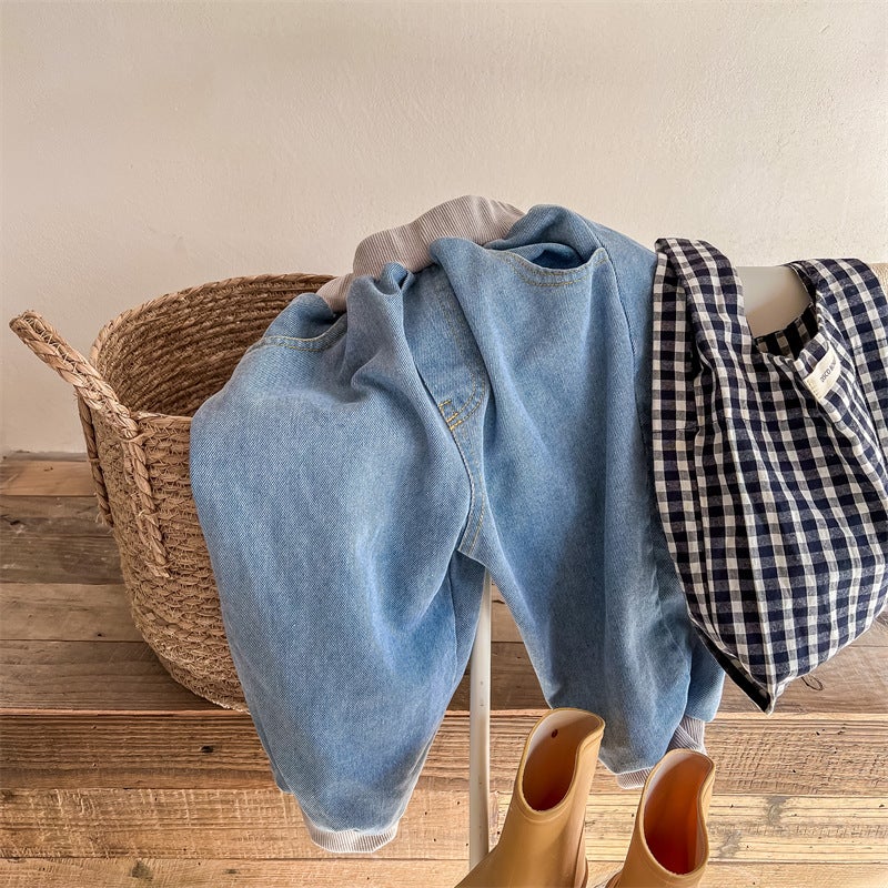 Korean Style Harem Pants for Kids – Casual Cotton Trousers for Boys and Girls - Image 1