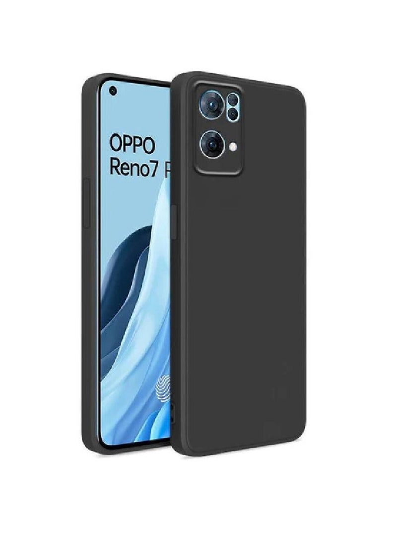vesus Protective Soft Silicone Bumper Case Cover For Oppo Reno7 Pro 5G Black - Image 1