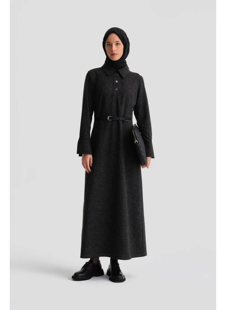 ARMINE Waist Accessory Dress 24K9906 Anthracite