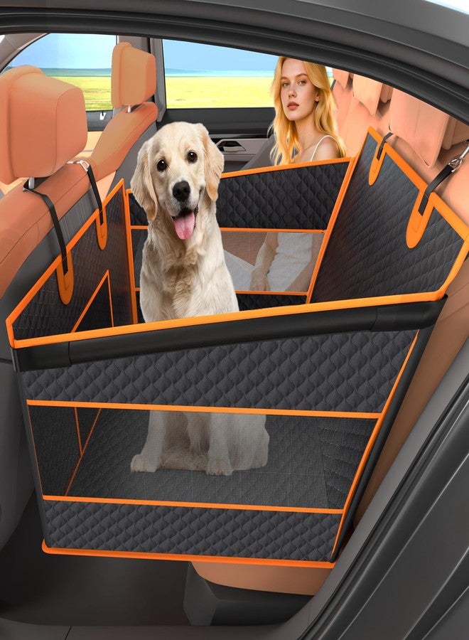 Instraella Dog Car Seat for Large Dogs, Back Seat Extender for Dogs, Foldable Pet Car Seat with Waterproof Oxford Fabric and Non-Slip Bottom, All-Around Protection and Strong Support - Image 1