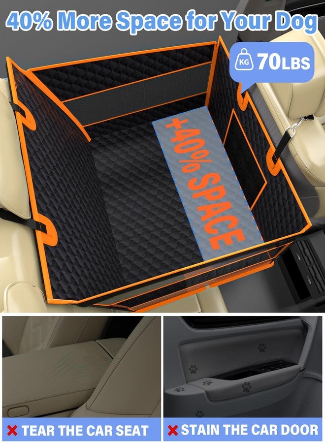 Instraella Dog Car Seat for Large Dogs, Back Seat Extender for Dogs, Foldable Pet Car Seat with Waterproof Oxford Fabric and Non-Slip Bottom, All-Around Protection and Strong Support - Image 5