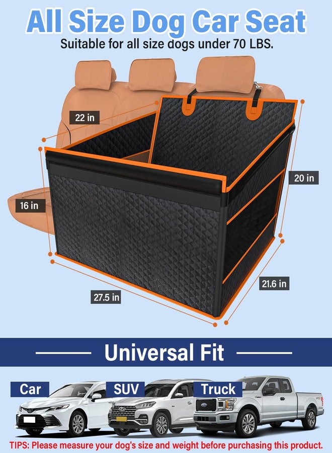 Instraella Dog Car Seat for Large Dogs, Back Seat Extender for Dogs, Foldable Pet Car Seat with Waterproof Oxford Fabric and Non-Slip Bottom, All-Around Protection and Strong Support - Image 3