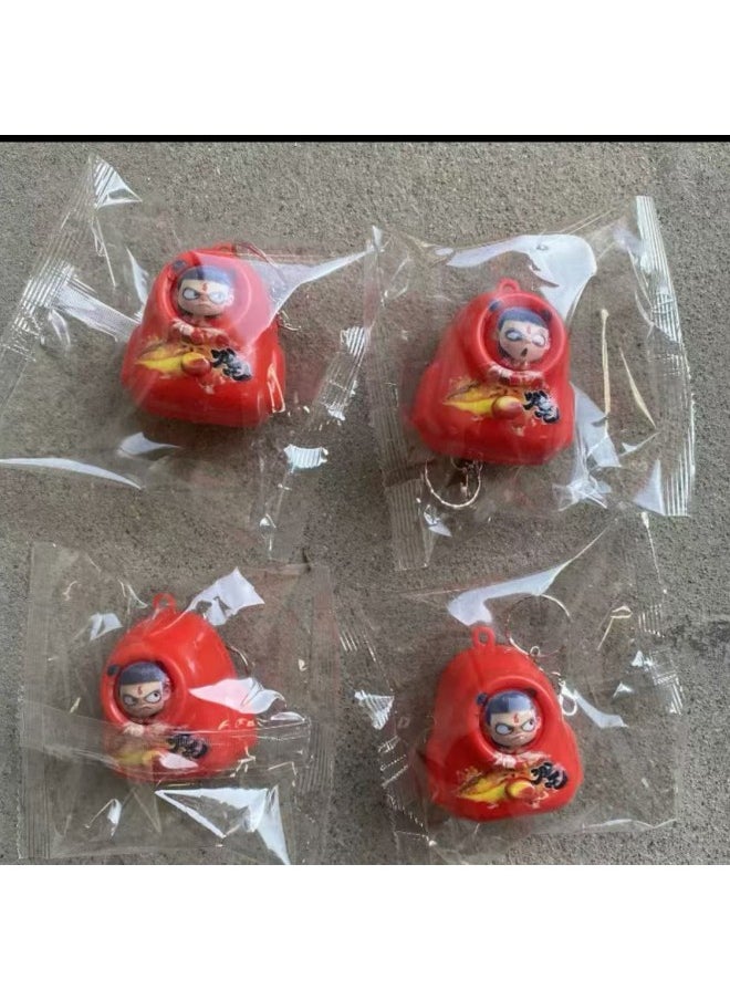 null - Shake The Same Style As The Head-press Face-changing Doll Toy Expression Arranged Ornaments Tide Play Doll Ornaments Toy-Color:Nezha Doll 41g Keychain 1 (random Expression In Stock) - Image 1
