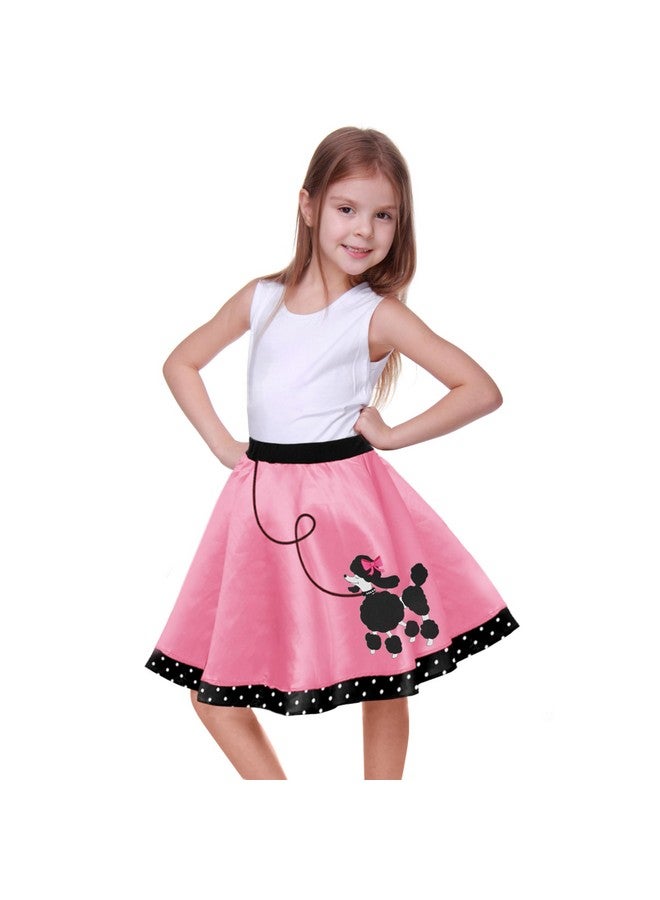 FAYBOX 50S Outfit For Girls,Girls Poodle Skirts 50S Costumes For Halloween  - Image 1