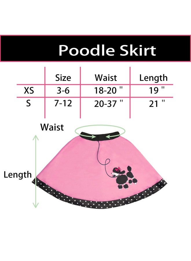 FAYBOX 50S Outfit For Girls,Girls Poodle Skirts 50S Costumes For Halloween  - Image 5