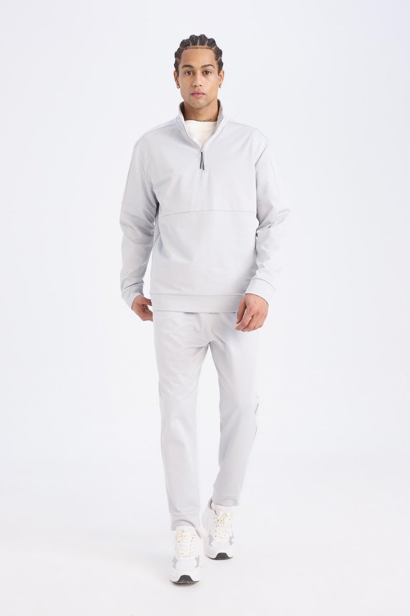 DeFacto Man DeFactoFit Standard Fit Stand Collar Sports Sweatshirt  - Image 5