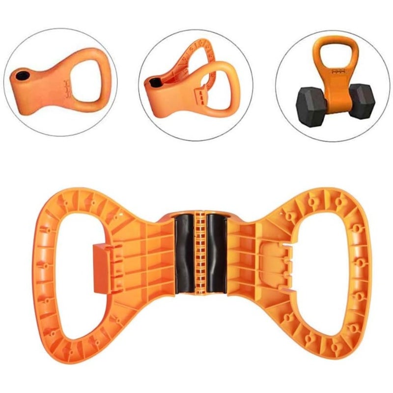 Kettlebell Weight Grip, Portable Kettlebell Adjustable Weight Grip Travel Workout Equipment Gear for Gym Bag, Weightlifting, Bodybuilding, Lose Weight Clamps To Dumbells - Image 1