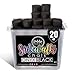 Loddie Doddie Jumbo Sidewalk Chalk Bucket 20 Count Black Washable Sidewalk Chalk for Kids Bucket Storage for Outside Fun For Outdoor Kids Activities - Image 3