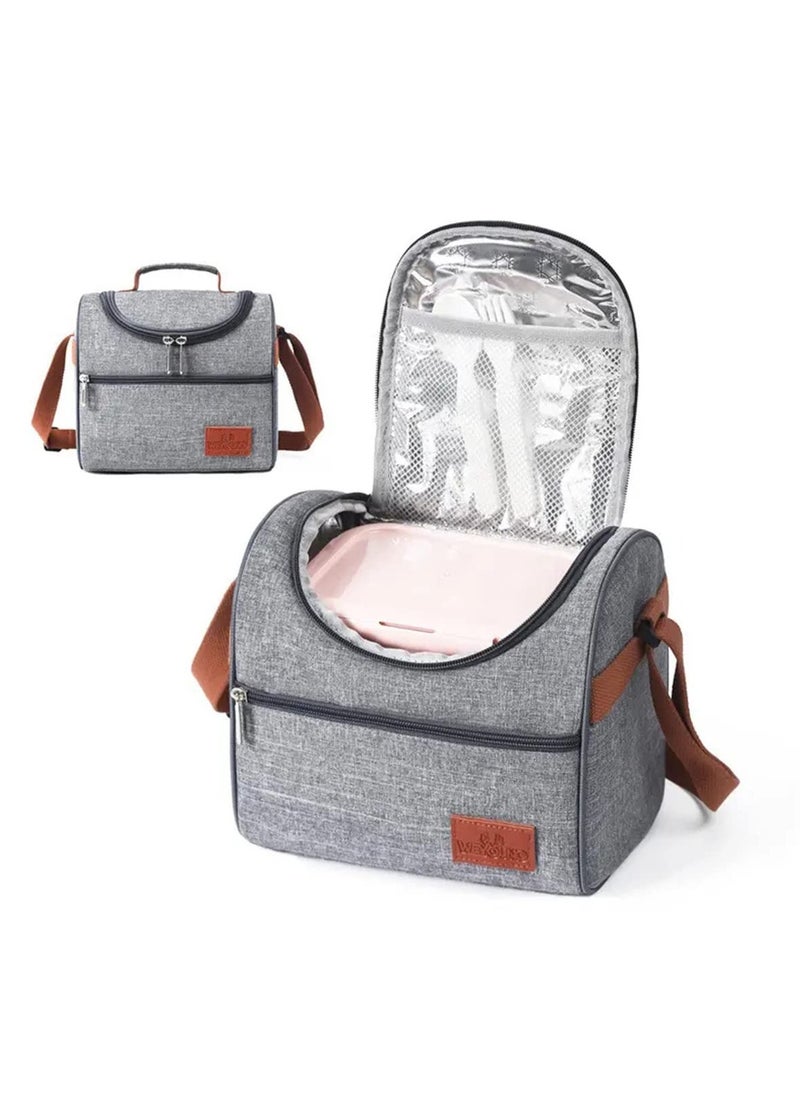Arabest Lunch Bag Lunch Box Bag Cooler Shoulder Thermal Tote Bag for Adult & Kids Insulated Lunch Box For Work, School, Picnic  - Image 2