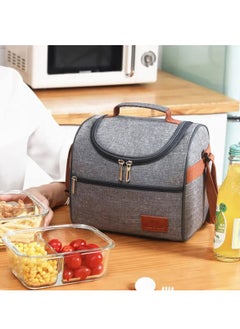Arabest Lunch Bag Lunch Box Bag Cooler Shoulder Thermal Tote Bag for Adult & Kids Insulated Lunch Box For Work, School, Picnic  - Image 4