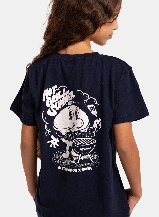 In Your Shoe Hot Grill Summer Printed Kids Tee - Image 2