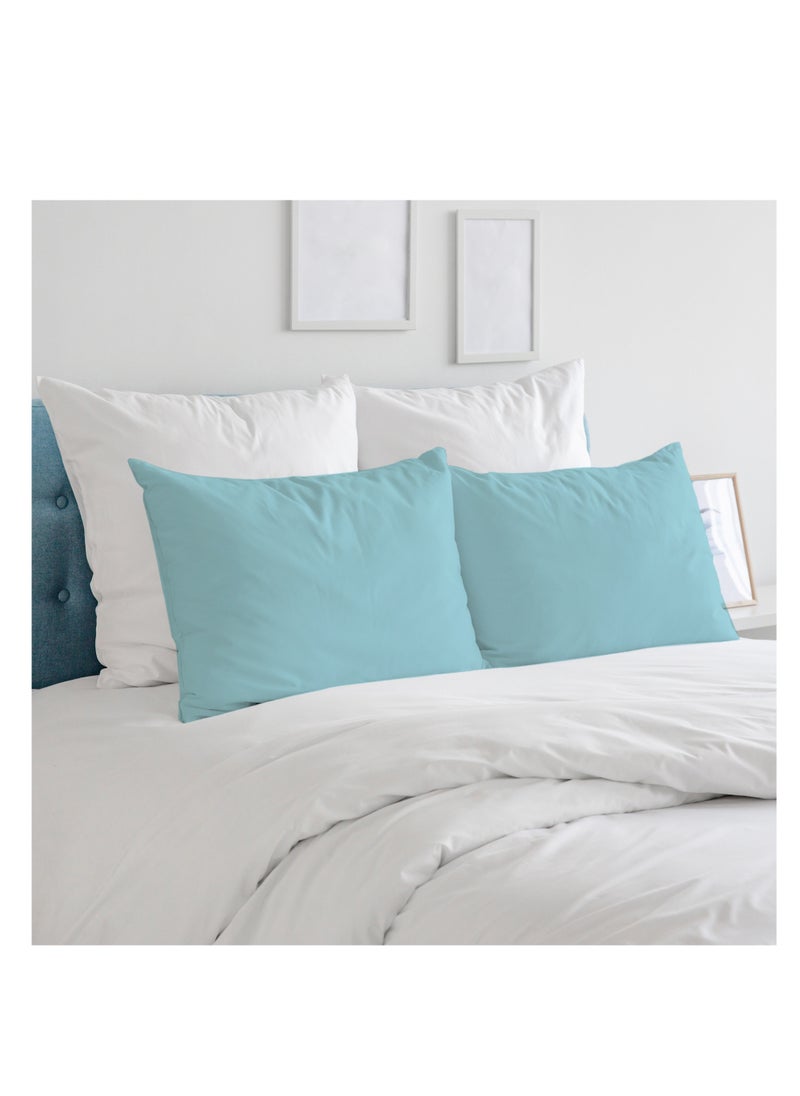 Infinitee Xclusives Premium Blue Queen Pillow Cases - 2 Piece Set Pillow Cover - Soft Brushed Microfiber Fabric - Pillow Cases Standard Size (20x30 Inches) by Infinitee Xclusives  - Image 3