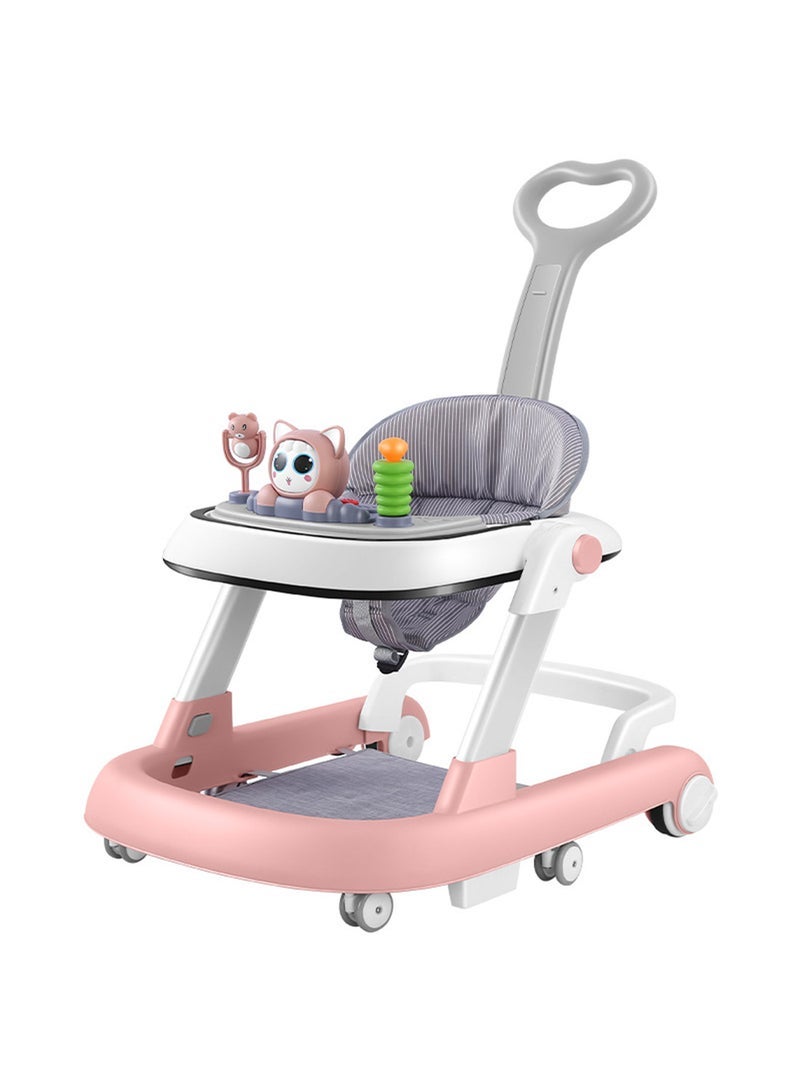 ما بيبي طفل ووكر طفل صغير دفع ووكر مع وسادة القدم ودفع مقبض ووكر للطفل مع عجلات - Image 1