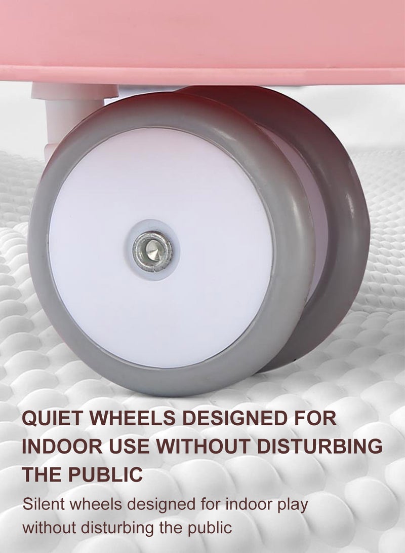 ما بيبي طفل ووكر طفل صغير دفع ووكر مع وسادة القدم ودفع مقبض ووكر للطفل مع عجلات - Image 4