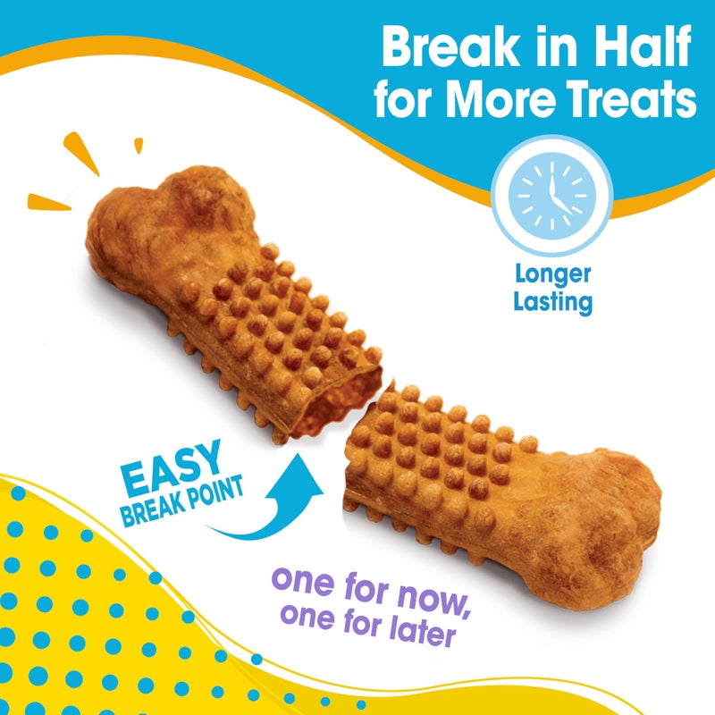 Nylabone Nubz Natural Dog Chew Treats for Puppies, Long Lasting Dog Bones Made in USA, Puppy Training Treats, Turkey & Sweet Potato Flavor, for Puppies Up to 25 lbs. (8 Count) - Image 2