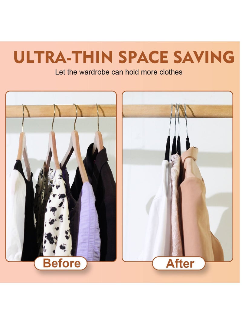 HOMESTAR 20 Pieces Non Slip Clothes Velvet Hanger Heavy Duty - Image 3