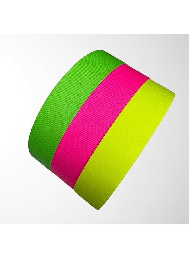 erorex Colored Gaffer Tape | Yellow, Pink & Green | Weatherproof | Matte | No Residue | Easy Tear | Used for Marking, Labeling & Crafts | Width: 25mm | Length: 25m | 3 Rolls in 1 - Image 5