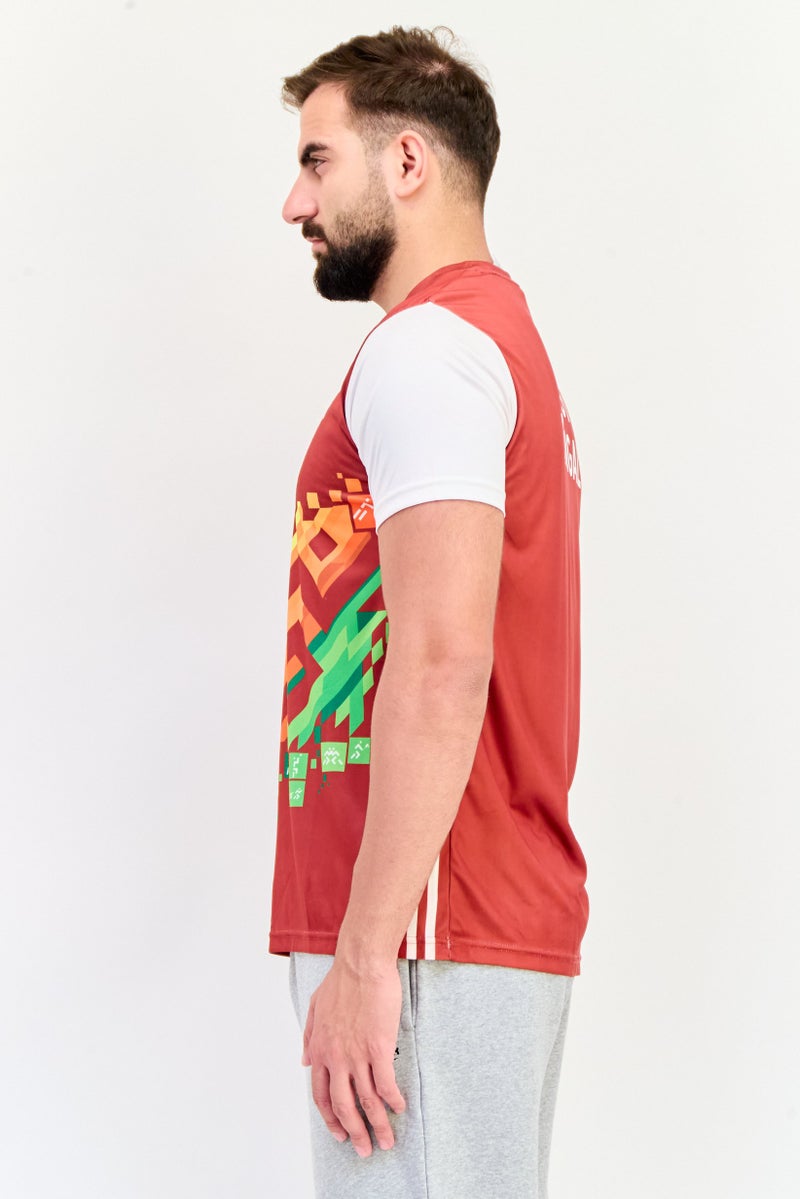 Adidas Men Sportswear Fit Short Sleeves Hockey Jersey, Black - Image 3