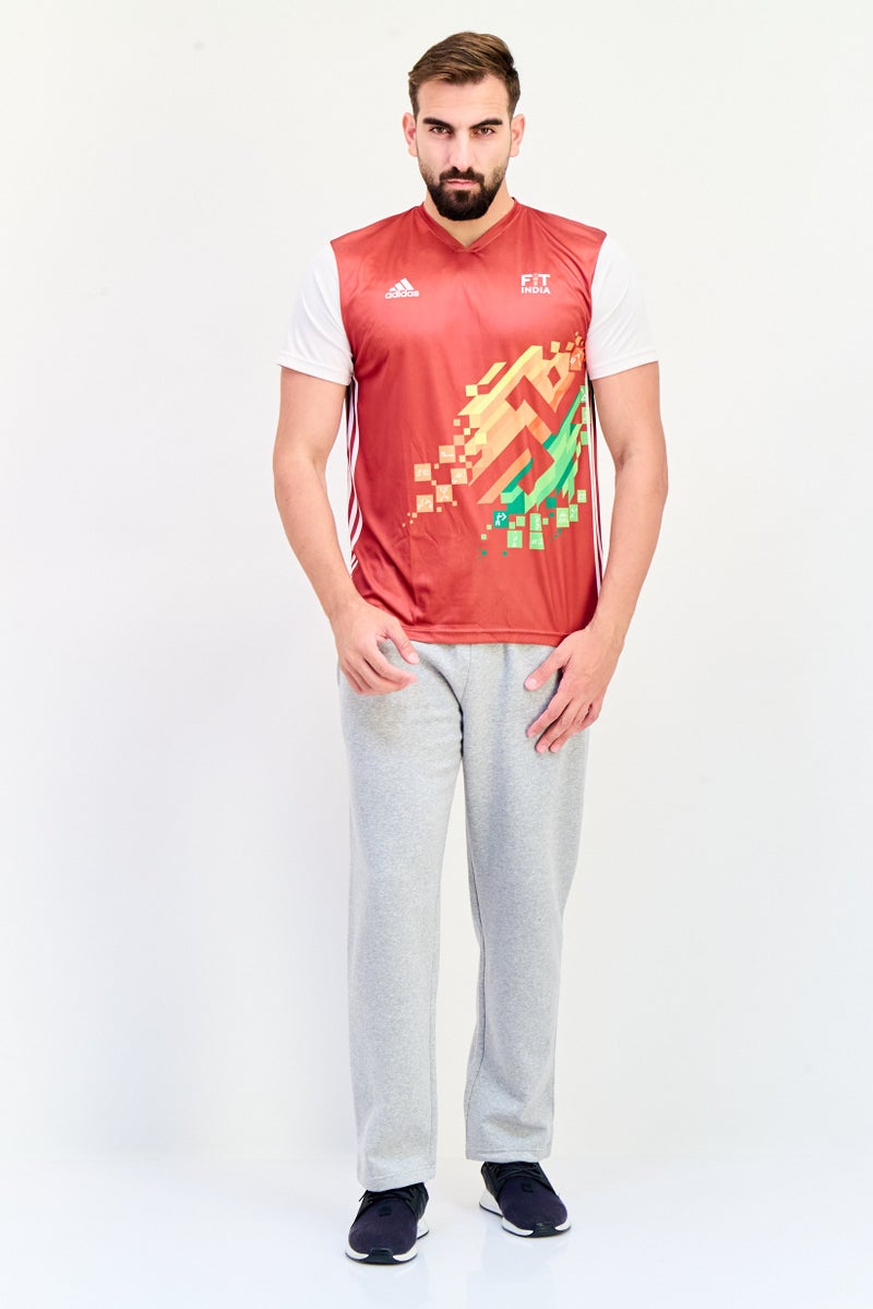 Adidas Men Sportswear Fit Short Sleeves Hockey Jersey, Black - Image 4