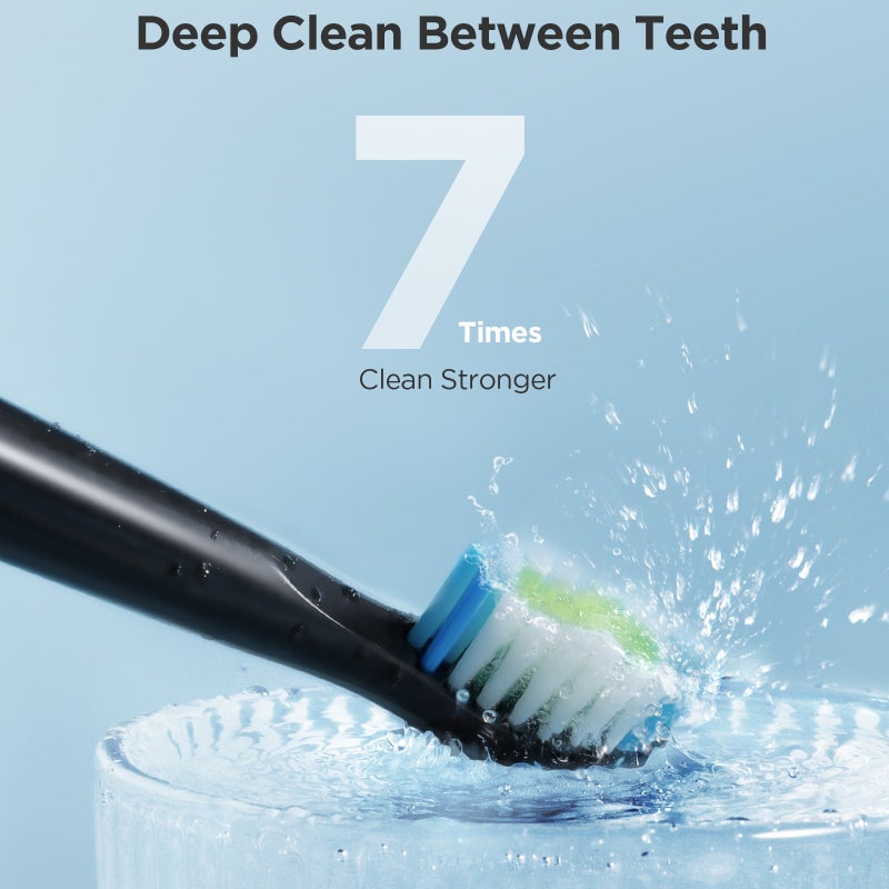 Fairywill FW5020E+E11 Cordless Oral Irrigator Electric Toothbrush 300ML Water Dental Flosser for Teeth IPX7 Waterproof Rechargeable with 4 Toothbrush Heads 4 Jet Nozzles - Image 3