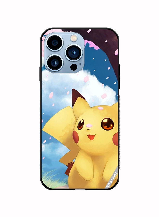VR CREATIVE Protective Case Cover For Apple iPhone 14 Pro Max Spring Pikachu Design Multicolour - Image 1
