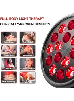 Ru syanl Red Light Therapy with Clip Infrared Light Therapy Lamp for Body and Face Use 660nm Red and 850nm Near Infrared Red Light Therapy Lamp Red Light Therapy Device with Adjustable Socket  - Image 3