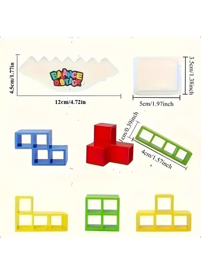 73 Pcs Balance Blocks Stacking Tower Game Family Party Fun Desktop Toy Set - Image 4