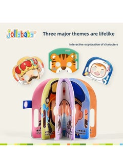 Generic Jollybaby Mask Book Changeable Baby Children's Toys Hole Cloth Book Parent-child Interactive Early Education Educational Toys-Color:Mask Book-Peking Opera Heroine  - Image 3