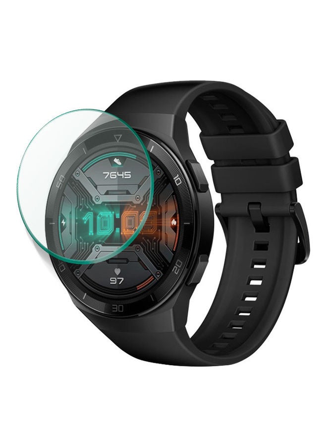 Perfii Tempered Glass Screen Protector For Huawei GT 2e Sport Watch 46 mm Clear - Image 2