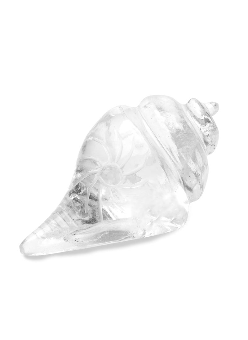 Plus Value Plus Value Crystal Shell Shankha Conch Home Office Temple Pooja Room Temple Decor  - Image 1