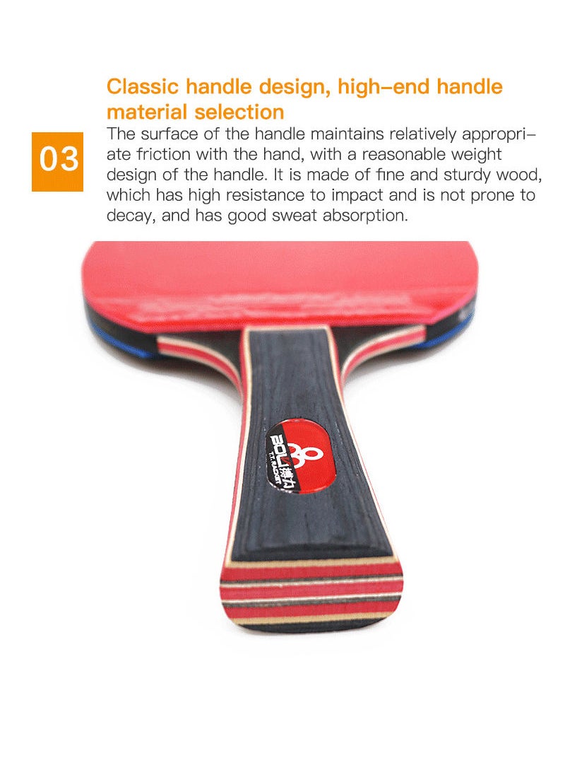 Boli - Table Tennis Racket Single Player with String Set for Training - Image 1