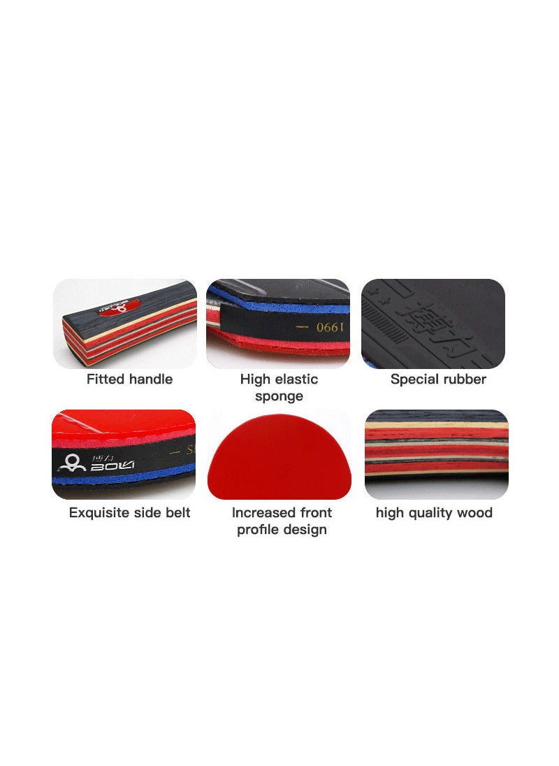 Boli - Table Tennis Racket Single Player with String Set for Training - Image 1