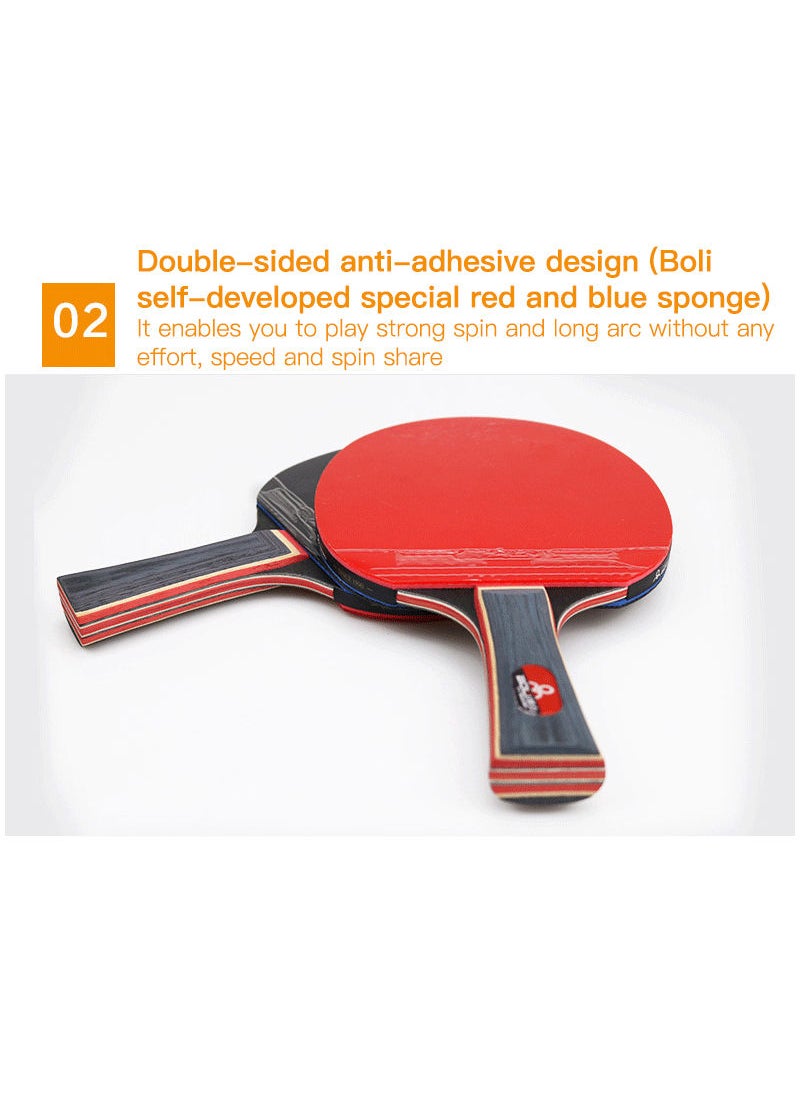 Boli - Table Tennis Racket Single Player with String Set for Training - Image 1
