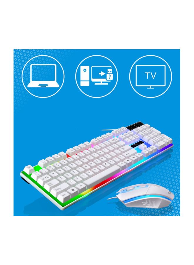 مجموعة G21 مكونة من لوحة مفاتيح سلكية وماوس للألعاب منفذ USB - Image 2