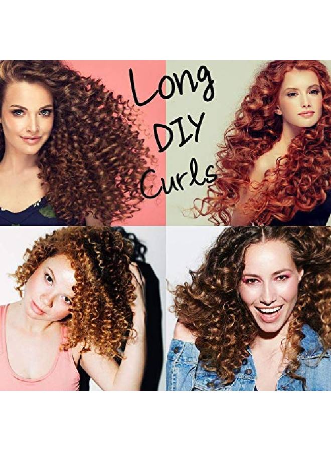 STAR WORK 14Pcs Hair Curlers Spiral Curls 30 Cm Styling Kit No Heat Hair Curlershair Rollers Wave Stylesheatless Spiral Curlers For Women Girls Short Long Hair Styling Tools (Hair Roller Curler) - Image 5