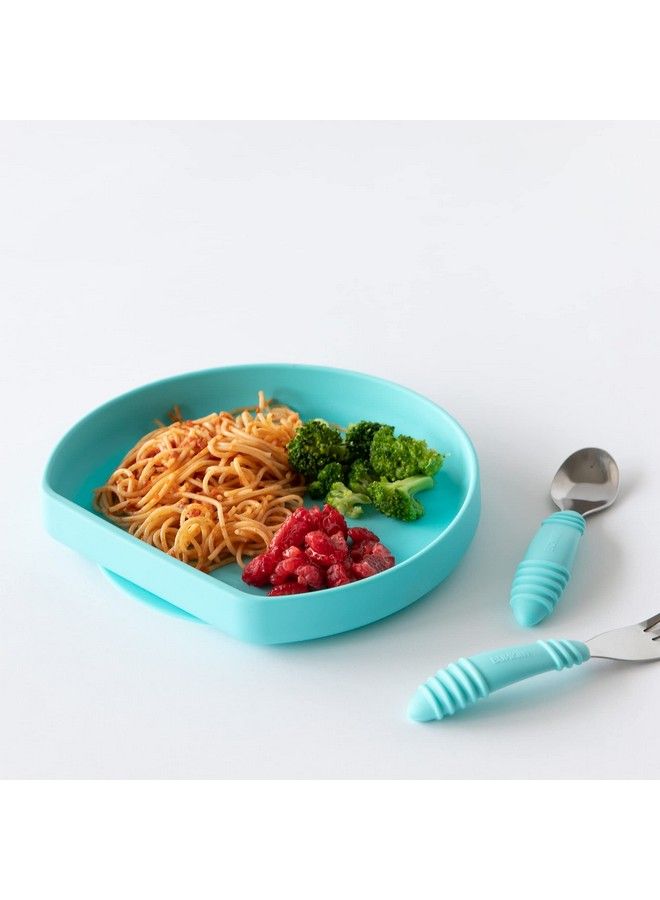BUMKiNs Toddler And Baby Suction Plates Silicone Grip Dish For Babies And Kids Baby Led Weaning Baby Feeding Supplies Platinum Silicone For Babies 6 Months - Image 5