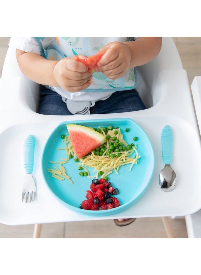 BUMKiNs Toddler And Baby Suction Plates Silicone Grip Dish For Babies And Kids Baby Led Weaning Baby Feeding Supplies Platinum Silicone For Babies 6 Months - Image 3