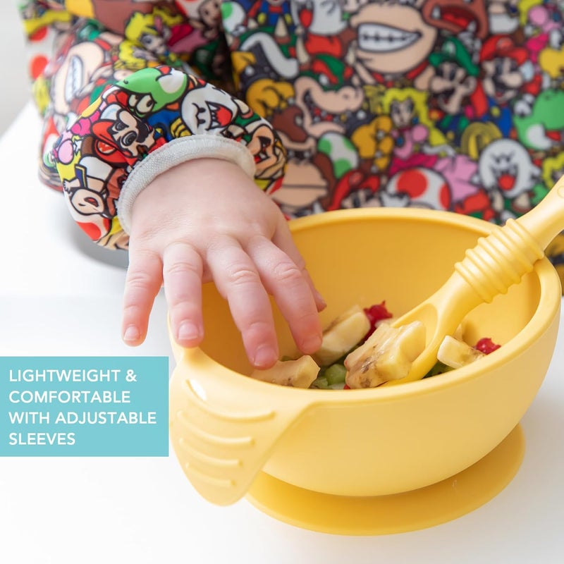 Bumkins Super Mario Long Sleeve Baby Bib - Image 4