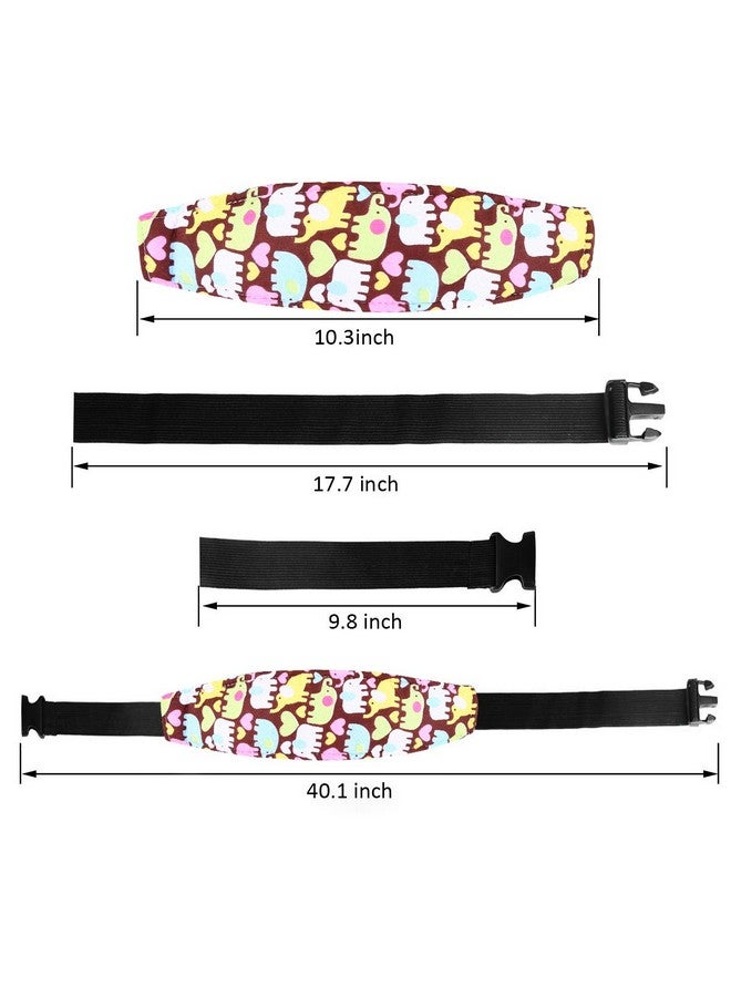 Donier 2 Packs Toddler Car Seat Neck Relief and Head Support, Pillow Support Head Band Easy Installation On Most Convertible Seats and Safety to Babies and Kids(Elephant) - Image 5
