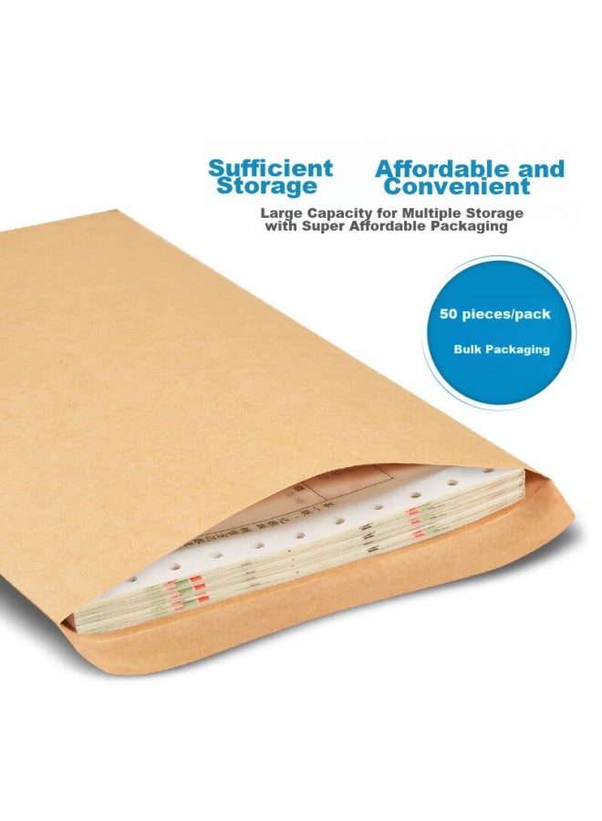Kingdee Value-Added Tax Invoice Special Envelope 250*160Mm, Thickened 120G Kraft Paper Envelope, 50 Sheets/Pack