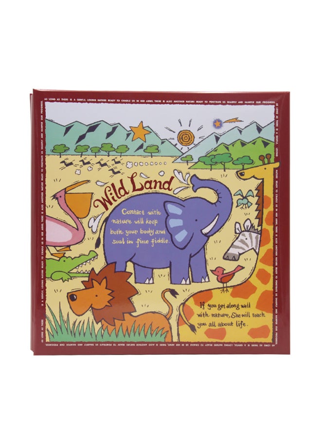 NCL Zhonglin Children's Growth Photo Al/ Baby Cartoon Diy Self-made Writing Laminated Adhesive Al/ Self-adhesive Photo Collection, Sunshine Zoo, Fle-6 - Image 1